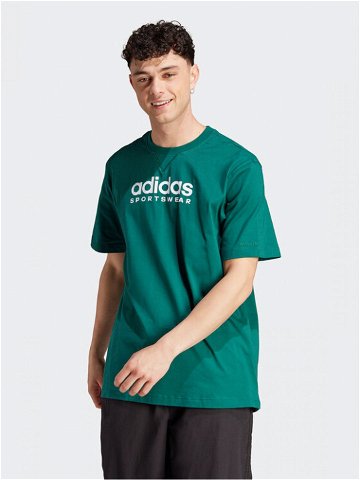 Adidas T-Shirt All SZN Graphic IJ9434 Zelená Loose Fit