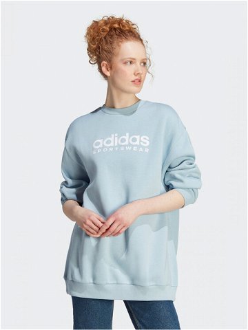 Adidas Mikina ALL SZN Fleece Graphic IL3248 Světle modrá Loose Fit
