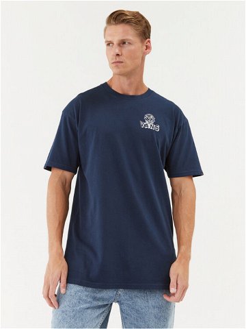 Vans T-Shirt Off The Wall Social Club Ss Tee VN0008S0 Modrá Classic Fit