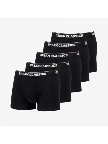 Urban Classics Organic Boxer Shorts 5-Pack Black Black Black Black Black