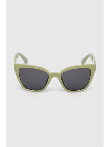 Dětské sluneční brýle Vans dámské zelená barva VN0A47RHW0I1-Fern