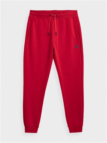 4F Teplákové kalhoty 4FAW23TTROM451 Červená Regular Fit