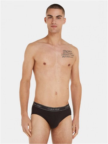 Calvin Klein Underwear Slipy 000NB2863A Černá Regular Fit