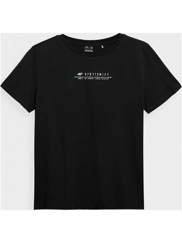 Dámské tričko 4F H4Z22-TSD019 černé Černá XXL