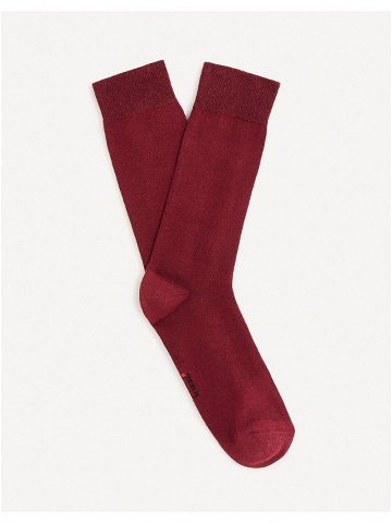 Červené pánské ponožky Celio Milof