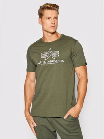 Alpha Industries T-Shirt Basic 118505 Zelená Regular Fit