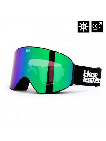 HORSEFEATHERS Snowboardové brýle Edmond – black mirror green BLACK