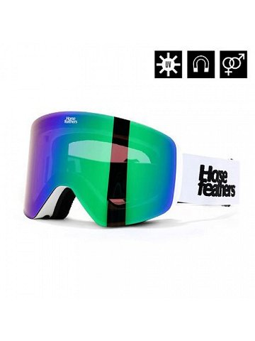 HORSEFEATHERS Snowboardové brýle Colt – white mirror green WHITE