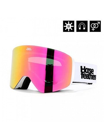 HORSEFEATHERS Snowboardové brýle Colt – white mirror pink WHITE