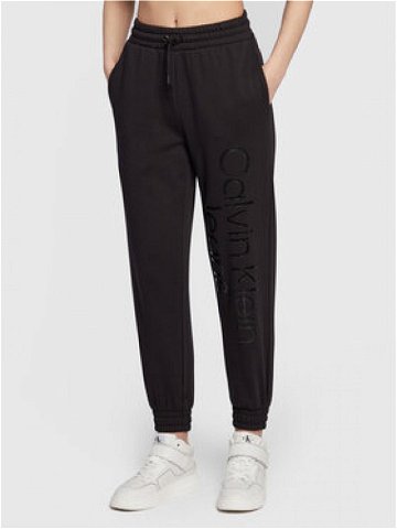 Calvin Klein Jeans Teplákové kalhoty J20J220264 Černá Regular Fit