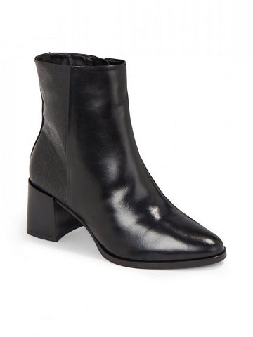 Calvin Klein Polokozačky Almond Ankle Boot 55 – Epi Mn Mx HW0HW01701 Černá