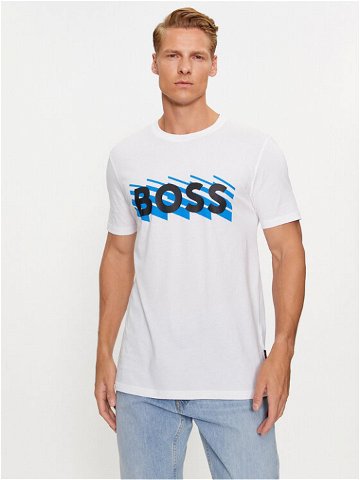 Boss T-Shirt Teebossrete 50495719 Bílá Regular Fit