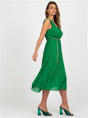 Dámské šaty 13168 21X zelená – FPrice one size Zelená