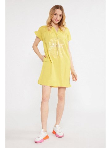 Monnari Mini šaty Dámské šaty se vzorem Multi Yellow 36