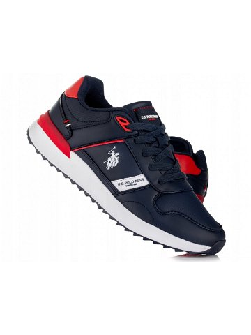 Pánská sportovní obuv UP12M68089-DBL-RED02 Tmavě modrá s červenou – U S Polo Assn tm modrá-červená-bílá-modrá 45
