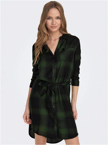 ONLY Košilové šaty 15238033 Zelená Regular Fit