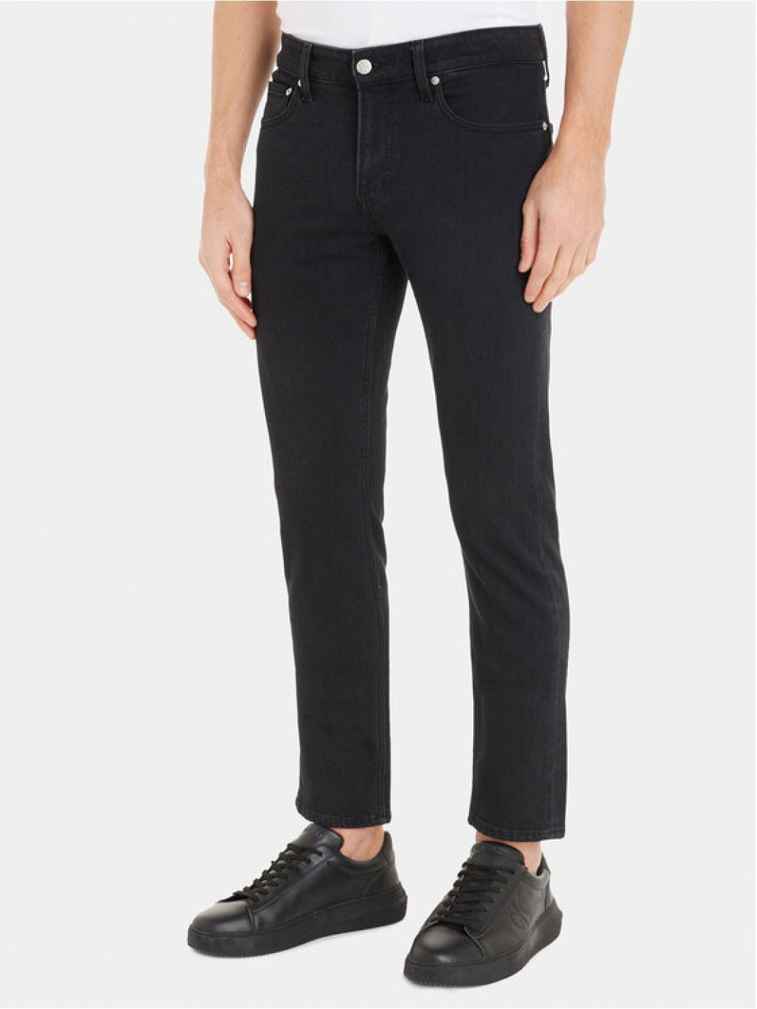 Calvin Klein Jeans Jeansy J30J323687 Černá Slim Fit