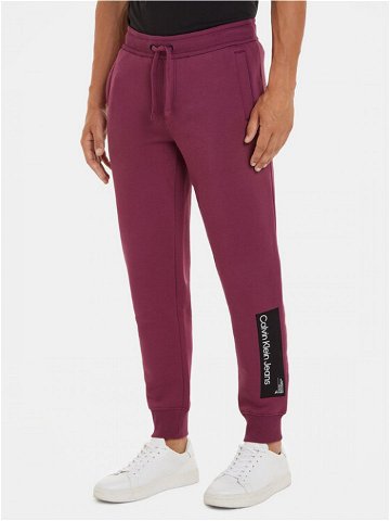 Calvin Klein Jeans Teplákové kalhoty J30J324053 Fialová Regular Fit