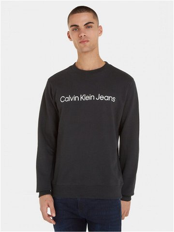 Calvin Klein Jeans Mikina J30J322549 Černá Regular Fit