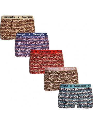 5PACK dívčí kalhotky s nohavičkou boxerky Gianvaglia vícebarevné 813 92