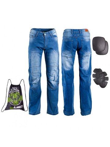 Pánské moto jeansy W-TEC Davosh modrá 6XL