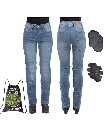 Dámské moto jeansy W-TEC Lustipa modrá 3XL