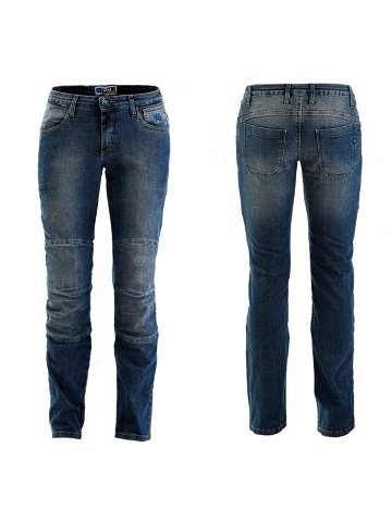 Dámské moto jeansy PMJ Carolina CE modrá 34