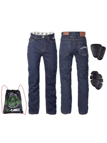 Pánské moto jeansy W-TEC Resoluto modrá 5XL