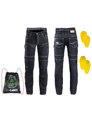 Pánské moto jeansy W-TEC Aredator EVO černá 46