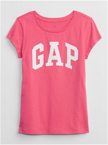 Tmavě růžové holčičí tričko Gap