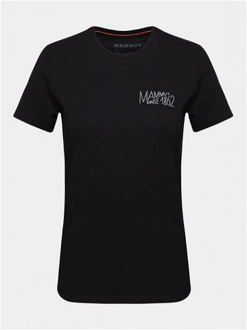 Mammut Funkční tričko Massone 1017-05241-0001-112 Černá Regular Fit