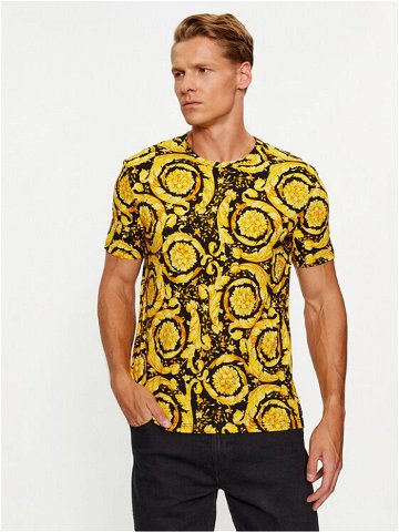 Versace T-Shirt 1000959 Žlutá Regular Fit