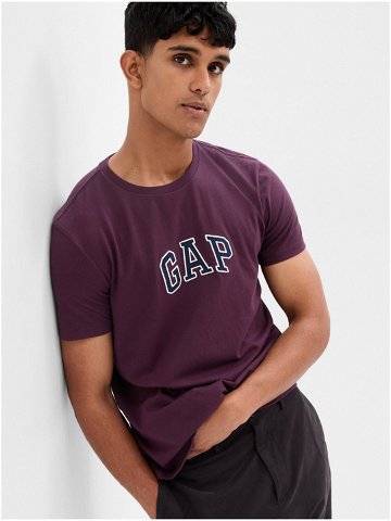 Vínové pánské tričko GAP