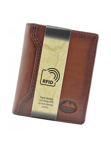 Pánská kožená peněženka El Forrest 2854-29 RFID hnědá malá