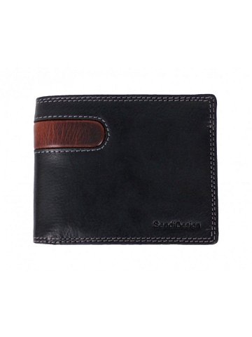Pánská kožená peněženka D-2666 RFID černá