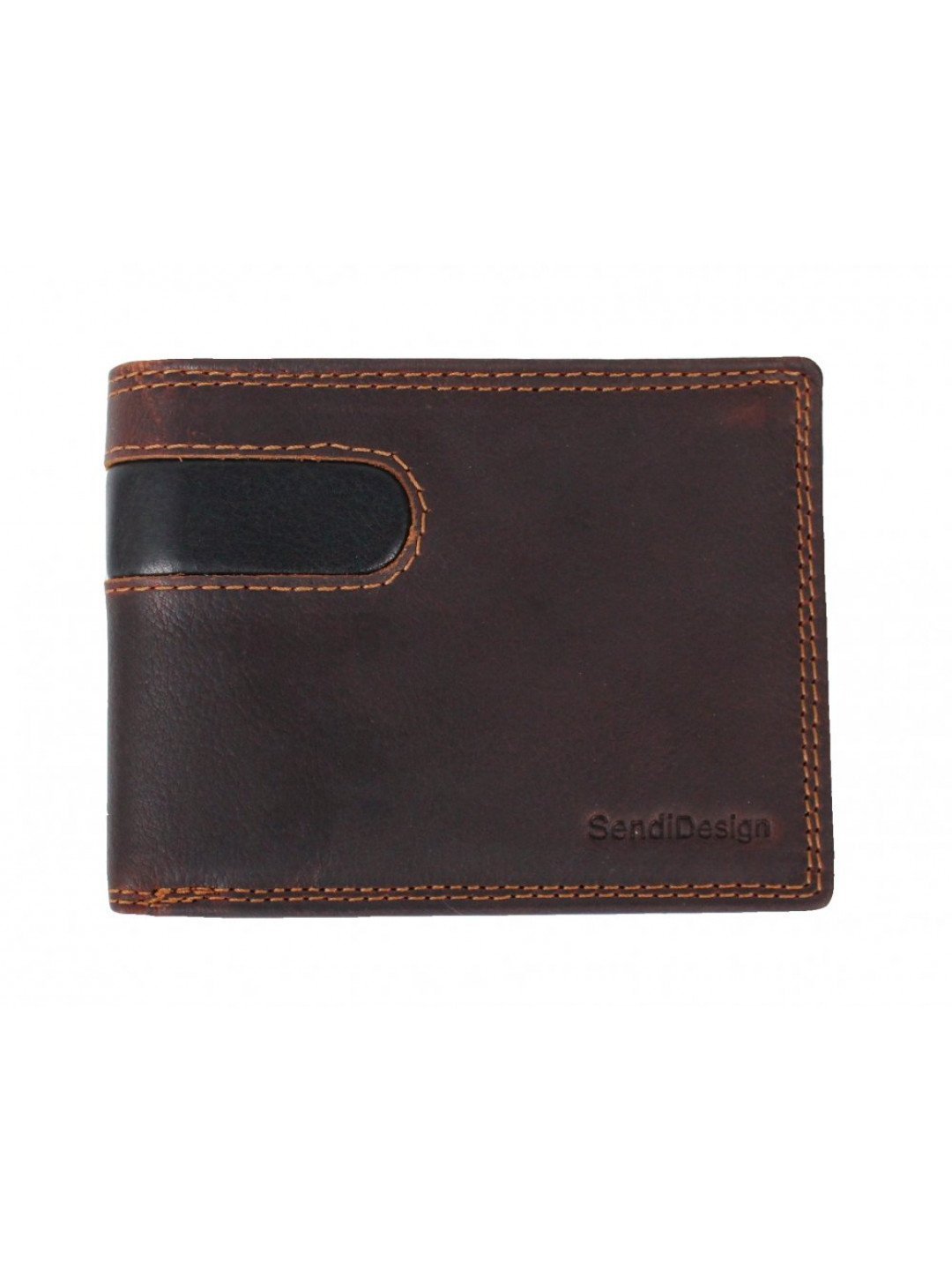 Pánská kožená peněženka D-2614 RFID hnědá
