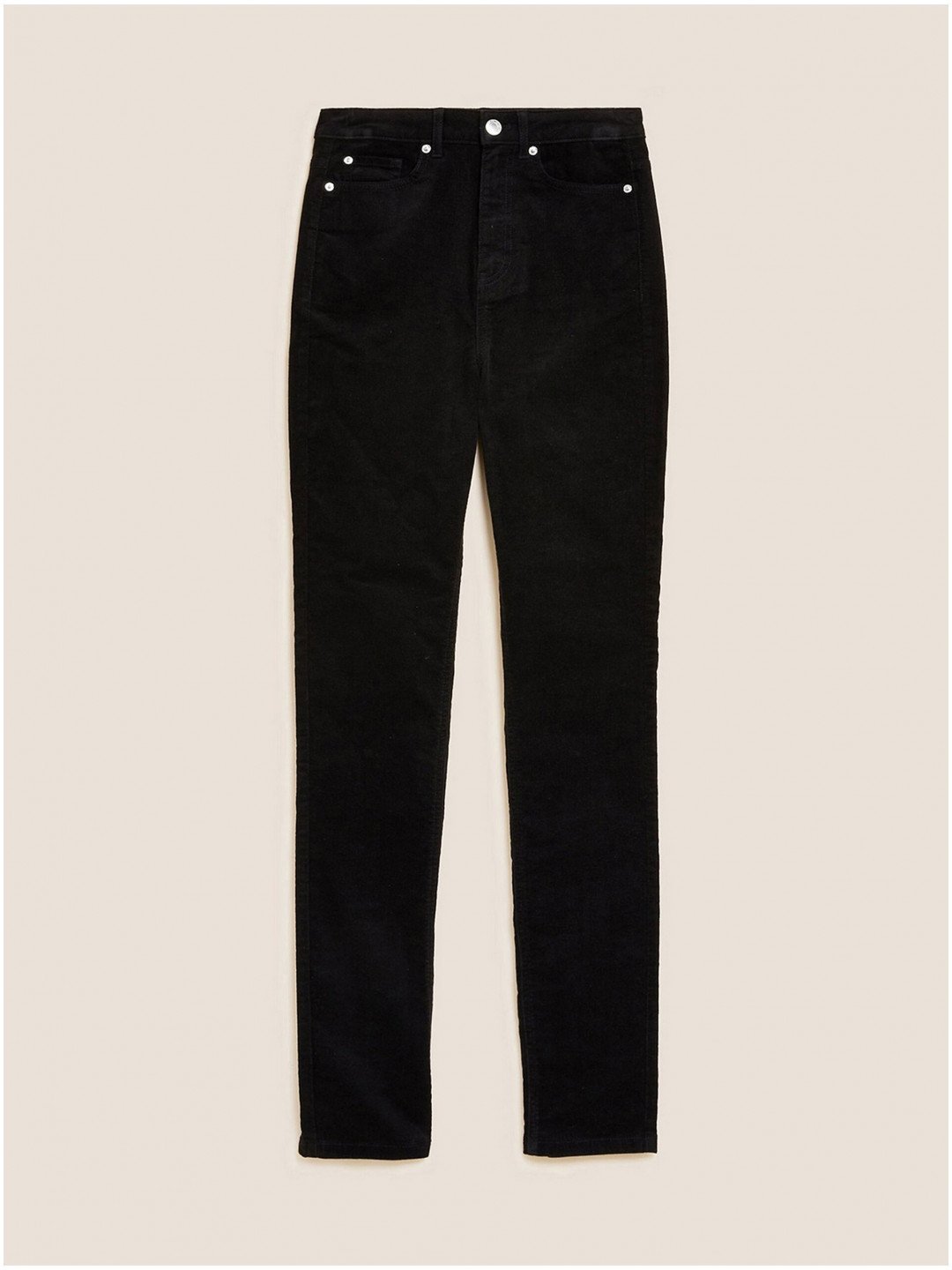 Černé dámské manšestrové kalhoty Marks & Spencer Sienna