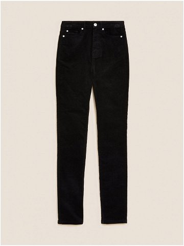 Černé dámské manšestrové kalhoty Marks & Spencer Sienna