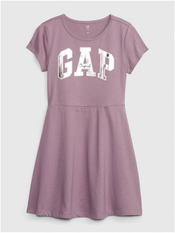 Světle fialové holčičí šaty s logem GAP