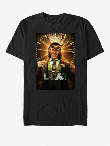 Černé unisex tričko ZOOT Fan Marvel Loki Smile Poster