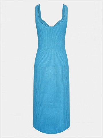 Gina Tricot Úpletové šaty 19485 Modrá Slim Fit