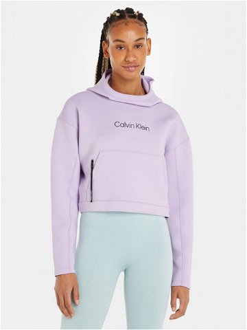 Calvin Klein Performance Mikina 00GWF3W325 Fialová Relaxed Fit