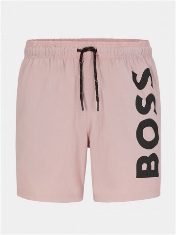 Boss Plavecké šortky Octopus 50469594 Růžová Regular Fit