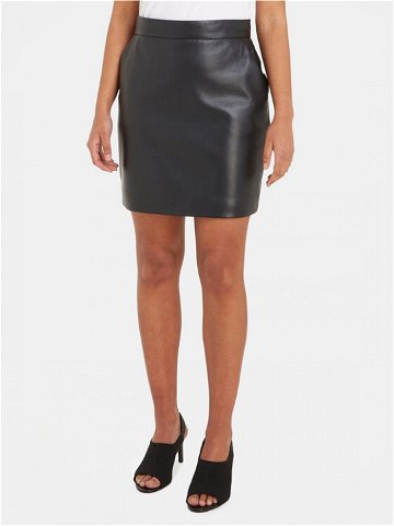 Calvin Klein Kožená sukně K20K206251 Černá Slim Fit