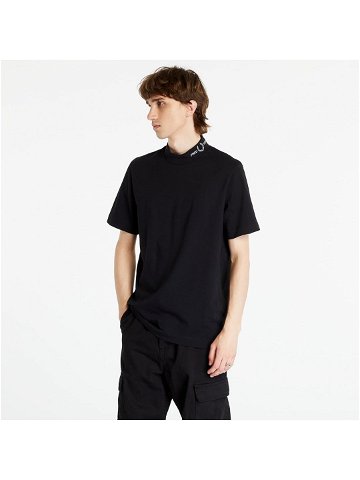 FRED PERRY Branded Collar T-Shirt Black