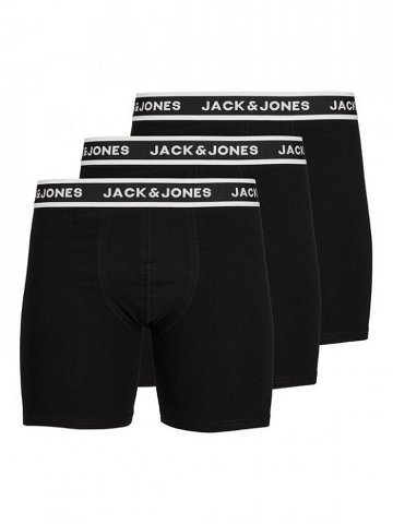 Jack & Jones Sada 3 kusů boxerek 12229576 Černá