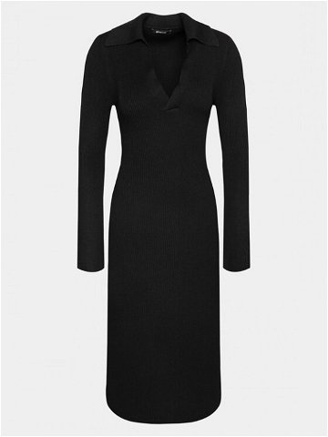 Gina Tricot Úpletové šaty 20110 Černá Regular Fit