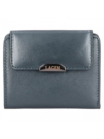 Malá dámská kožená peněženka Lagen Jirela – šedá