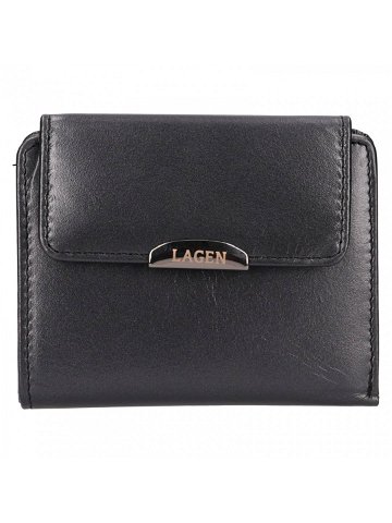 Malá dámská kožená peněženka Lagen Jirela – černá