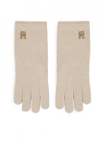 Tommy Hilfiger Dámské rukavice Limitless Chic Wool Gloves AW0AW15359 Écru